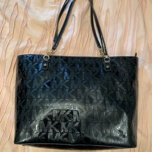 Michael Kors Black Patent Leather Purse